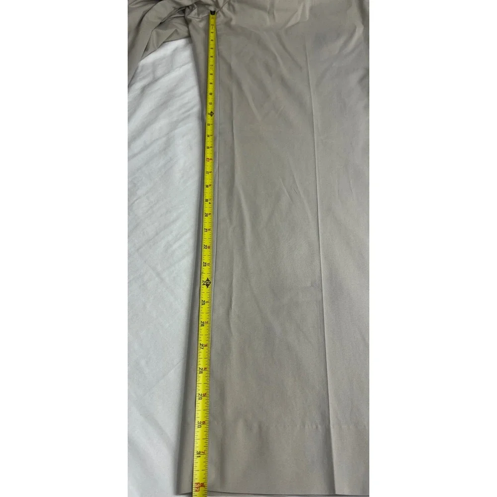 346 Brooks Brothers Chino Pants Mens 40x32 Lt. Khaki Pleated Straight  Pants A38